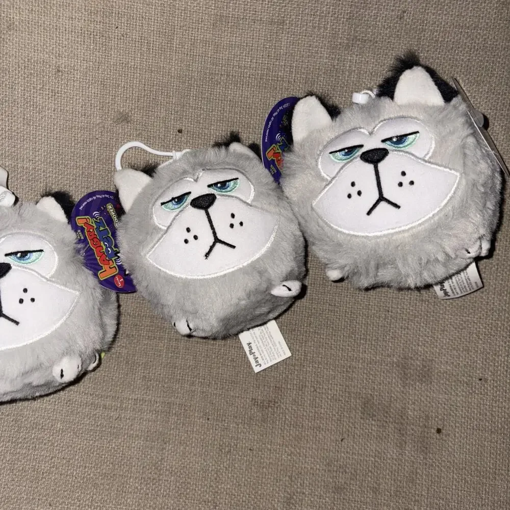 Hangry Petz Bag Key Chain Series 1 ~ Cooper The Gray Cat Plush By Jay Play Grump